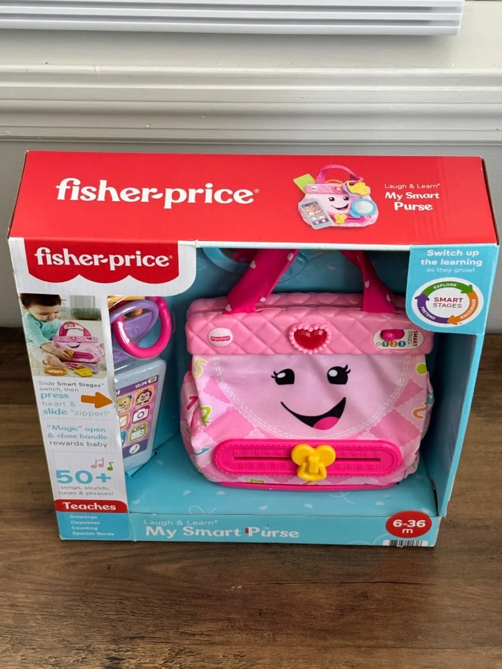 NEW Fisher Price Laugh & Learn Interactive Toy Bag My Smart Purse Baby Toddler